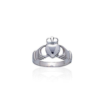 Irish Claddagh Silver Ring TRI1071 - Jewelry